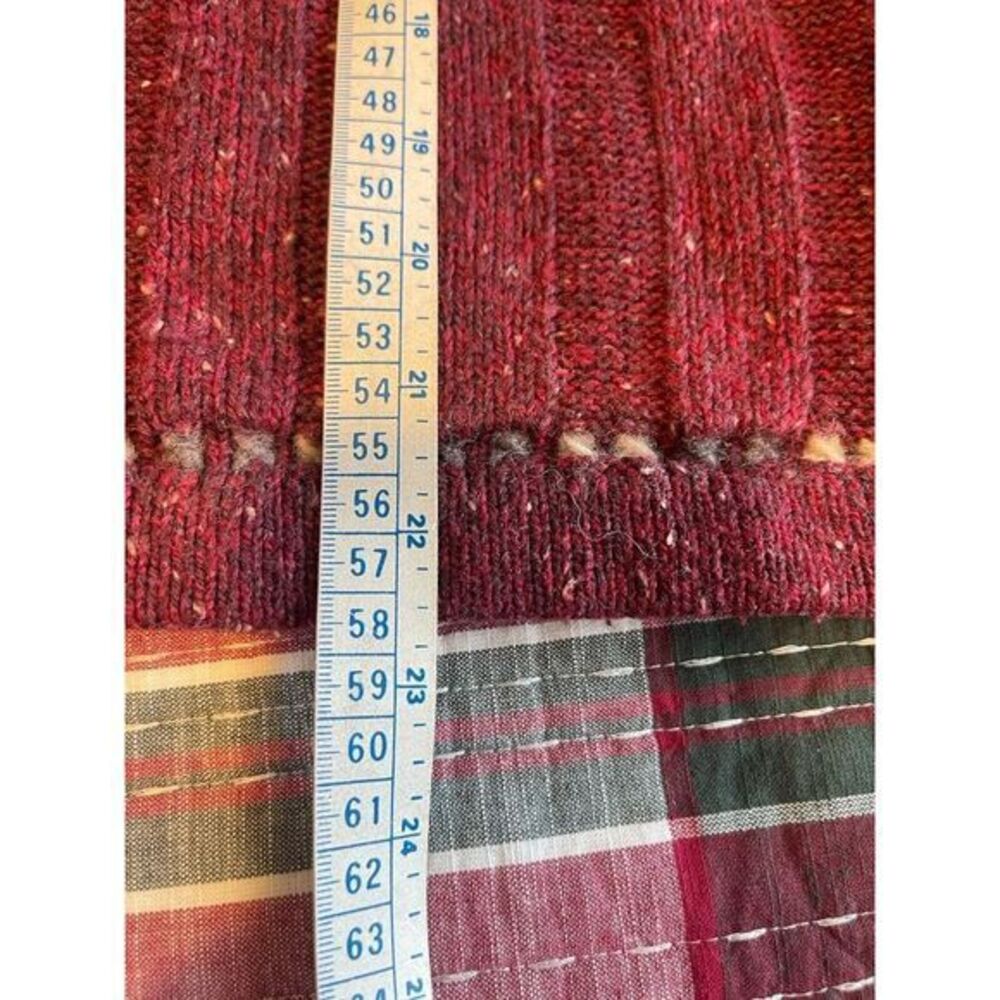 Woolrich Quarter Zip Sweater Size Large Women's Wine Red - Picture 9 of 10